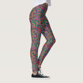 Kleurrijke Boho Paisley volkskunst Leggings (Rechts)