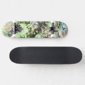 Kleurrijke Boho Pastel Fractal Marmer Abstracte ku Skateboard (Horizontaal)