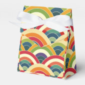 Kleurrijke Boho Regenboog Bedankdoosjes (Voorkant Zijde)