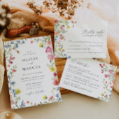 Kleurrijke Boho Wildflower Elegante Sprookjesbruil Programma