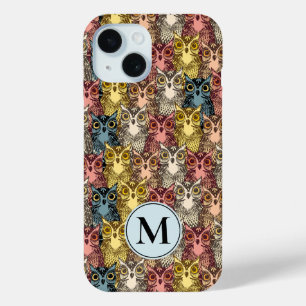 Kleurrijke Boho Woodland Uil Patroon