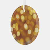 Kleurrijke bokeh lichten, Kerstmisachtergrond. Glas Ornament (Voorkant links)