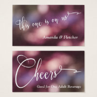 Kleurrijke Bokeh & Typografie Drankkaartjes