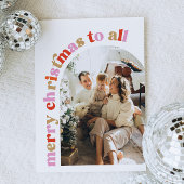 Kleurrijke Boog Foto Kerstkaart