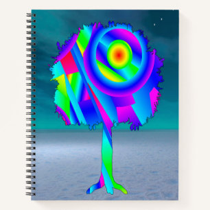 Kleurrijke Boom Spiraal Notebook Notitieboek