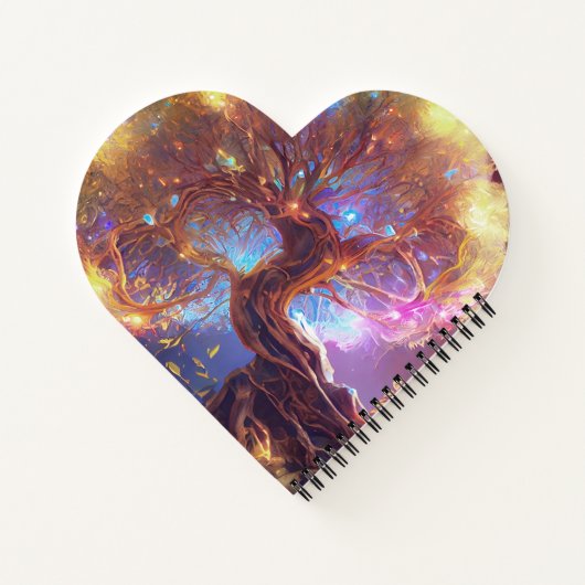 Kleurrijke boom van het oude Notitieboek van het l (Achterkant)