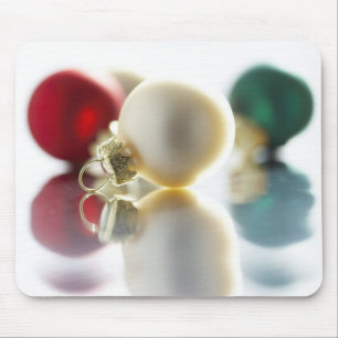 Kleurrijke boomversieringen muismat