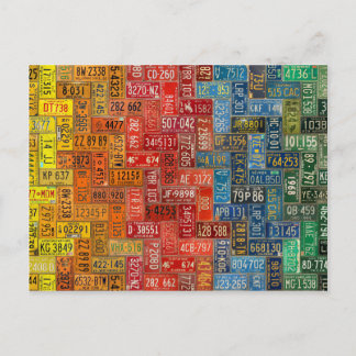 Kleurrijke Borden uit alle 50 staten Briefkaart