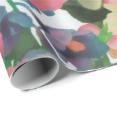 Kleurrijke botanische bloemen cadeaupapier (Rol Hoek)