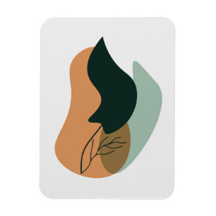 Kleurrijke botanische vormen magneet