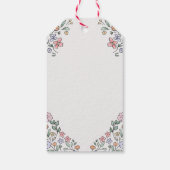 Kleurrijke Botanische Vrijgezellenfeest Favoriet T Cadeaulabel (Achterkant)