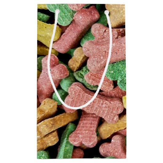 kleurrijke botten klein cadeauzakje (Achterkant)