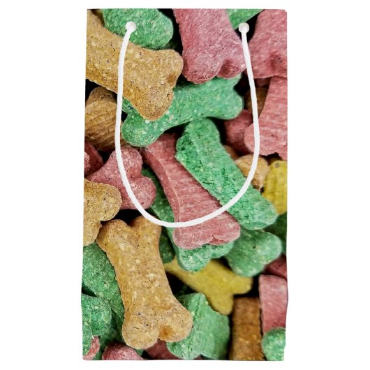 kleurrijke botten klein cadeauzakje (Voorkant)