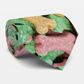 kleurrijke botten stropdas (Opgerold)