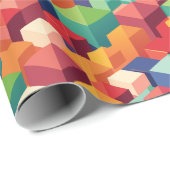 Kleurrijke bouwstenen cadeaupapier (Rol Hoek)