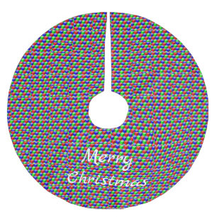 Kleurrijke bouwstenen Thunder_Cove 3-D Kerstboom Rok