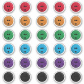 Kleurrijke Bowling Ballen Stickerblad Sticker (Voorkant)