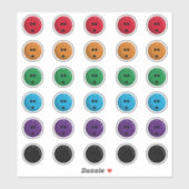 Kleurrijke Bowling Ballen Stickerblad Sticker (Vel)