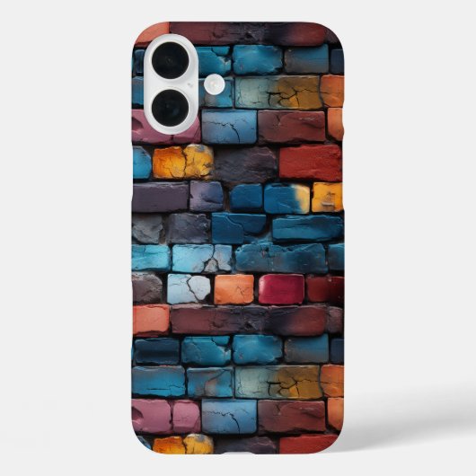 Kleurrijke Brick Pattern Telefoonhoes Case-Mate iPhone Case (Achterkant)