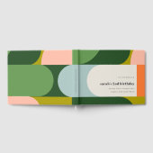 Kleurrijke Bright Groovy Retro Arch Elke dag van d Gastenboek (Volledig)