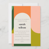 Kleurrijke Bright Groovy Retro Arch Elke dag van d Kaart (Voorkant)