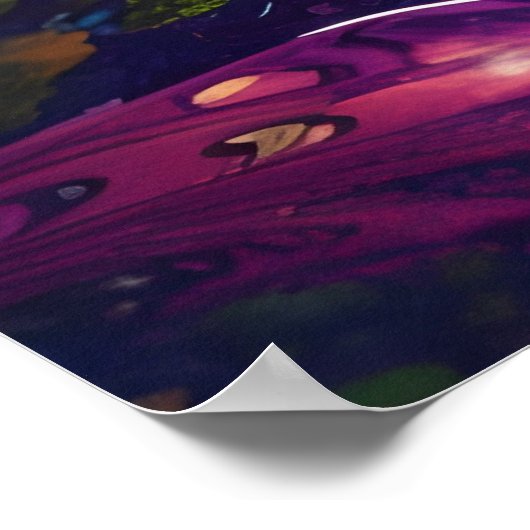 Kleurrijke Bright Psychedelic Frog Wall Print Post (Hoek)