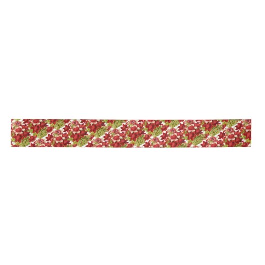 Kleurrijke Bright Strawberry Floral Lint (Voorkant)