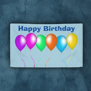 Kleurrijke bril van ballonnen spandoek