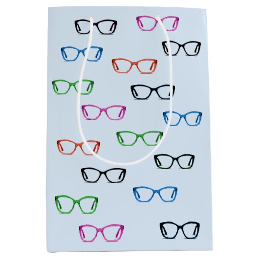 Kleurrijke brillenglas Spectacles Art Patroon Zach Medium Cadeauzakje (Voorkant)