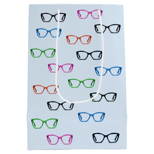 Kleurrijke brillenglas Spectacles Art Patroon Zach Medium Cadeauzakje (Achterkant)
