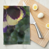 kleurrijke bron Pansy Theedoek (Quarter Fold)