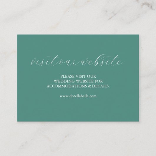 Kleurrijke bruiloft website invoegen Kaart Script (Voorkant)