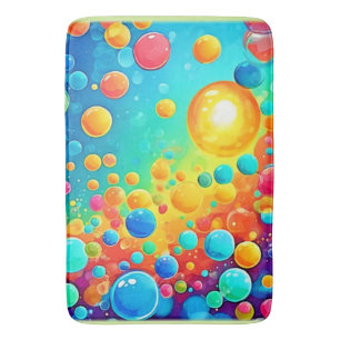 Kleurrijke Bubbels Floating Art Badmat