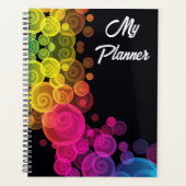 Kleurrijke bubbels Planner (Voorkant)