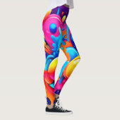 Kleurrijke Bubble Blast Leggings (Rechts)