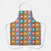 Kleurrijke Bubble Tea Schort (Voorkant)