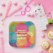 Kleurrijke Bubble Verjaardagsfeestje