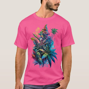 Kleurrijke Buds Ontwerp Origineel Kunstwerk T-shirt