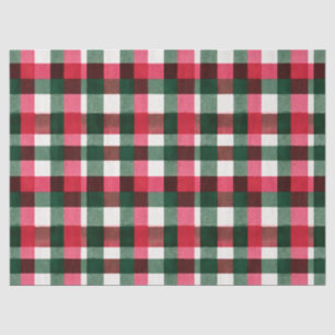 Kleurrijke Buffalo Plaid Kerstmis Tissuepapier