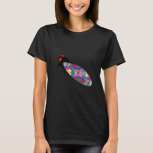 Kleurrijke Bug Cicada Mooie Entomologie Kinderen M T-shirt