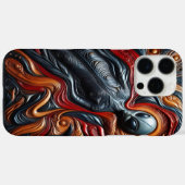 Kleurrijke buitenaardse figuur Case-Mate iPhone case (Achterkant (horizontaal))