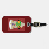 Kleurrijke buitenaardse mier in de schijnwerpers Q Bagagelabel (Voorkant horizontaal)