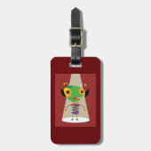 Kleurrijke buitenaardse mier in de schijnwerpers Q Bagagelabel (Voorkant verticaal)