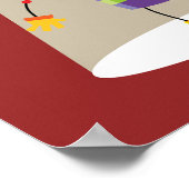 Kleurrijke buitenaardse mier in de schijnwerpers Q Poster (Hoek)