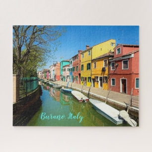 Kleurrijke Burano Venetië Italië Canal Gongola Legpuzzel