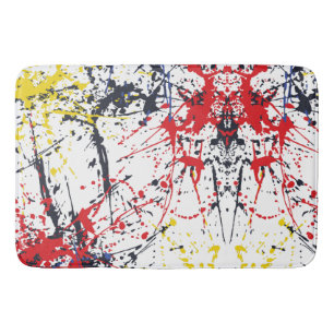 Kleurrijke burst: een spel van willekeurige spette badmat