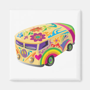 Kleurrijke Bus Magneet