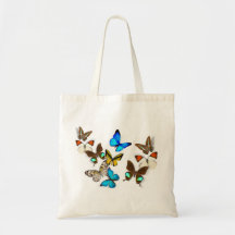 Kleurrijke Butterfly Freedom Canvas tas