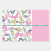 Kleurrijke Butterfly Gift Wrap Inpakpapier Vel (Voorkant)