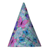 Kleurrijke Butterfly Party Pet Feesthoedjes (Rechts)